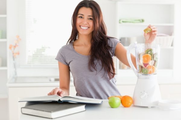  Girl and Stationary Blender