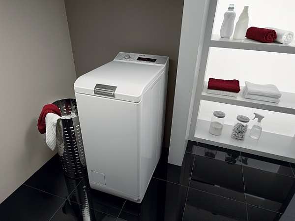  Vertical machine in the bathroom