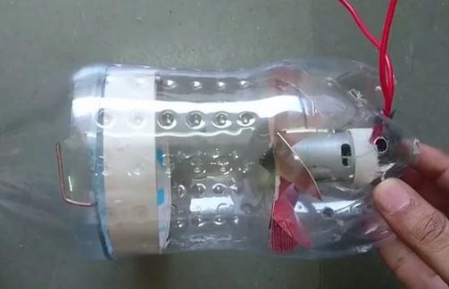  Assembled homemade vacuum cleaner