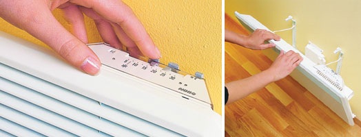  Manual thermostat adjustment