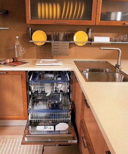 The correct location of the dishwasher