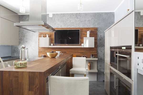  TV in the kitchen-studio