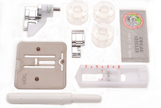  Complete set of the sewing machine