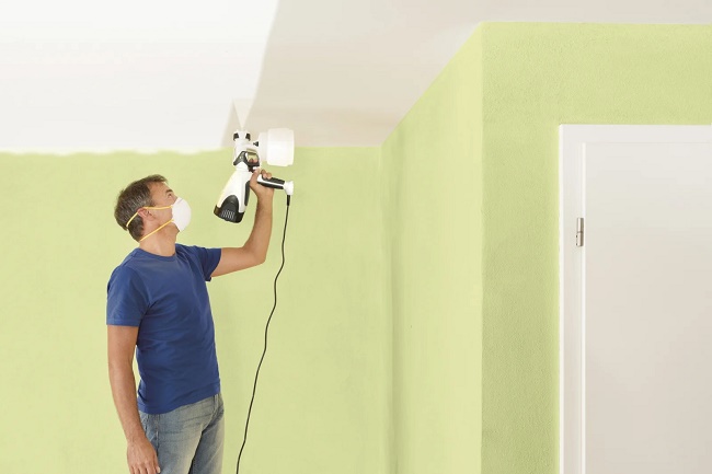  Painting the ceiling